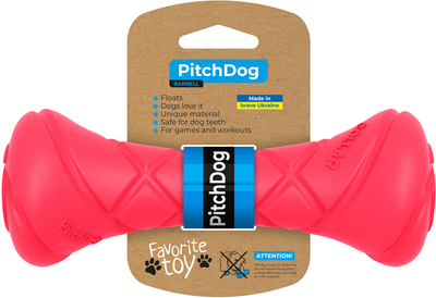 Hantel do gry PitchDog do aportowania 7 cm Różowa (4823089334202)