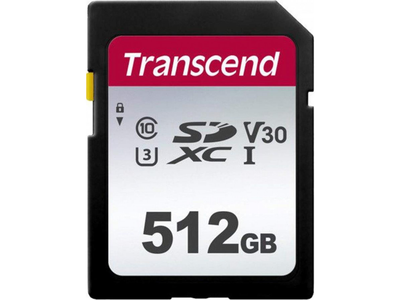 Карта памяти SD 512Gb Transcend C10 UHS-I (TS512GSDC300S)