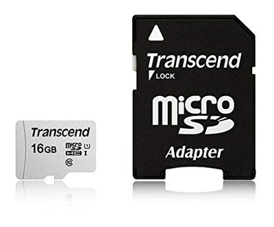 Карта пам'яті microSD 16Gb Transcend + адаптер SD (TS16GUSD300S-A)