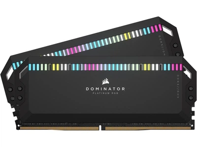 Оперативная память DDR5 64 Gb (6000 MHz) (Kit 32 Gb x 2) Corsair DOMINATOR PLATINUM RGB Black (CMT64GX5M2B6000C30)