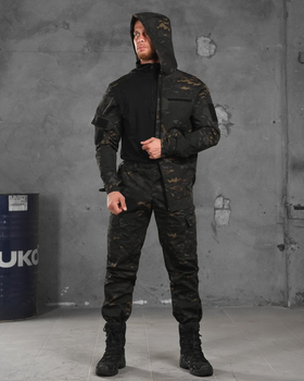 Тактичний костюм poseidon у чорний мультикам 0 XL