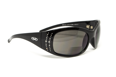 Бифокальные защитные очки Global Vision Marilyn-2 Bifocal (gray +2.5), серые с диоптриями +2.5