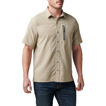 Рубашка тактическая 5.11 Tactical Marksman Utility Short Sleeve Shirt L Khaki