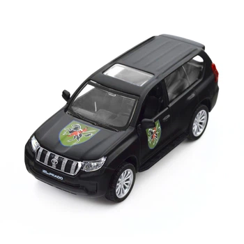 Машинка металлическая из серии Шевроны Героев - Toyota Land Cruiser Prado - 110 ОМБР TechnoDrive (250359M) (240187)