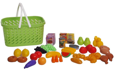 Zestaw zabawek Junior Home Koszyk na zakupy 40 elementów (5713428010746)