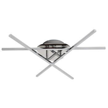 Стельова LED люстра 24W Horoz Electric хром 4000K металева IP20 TROYA