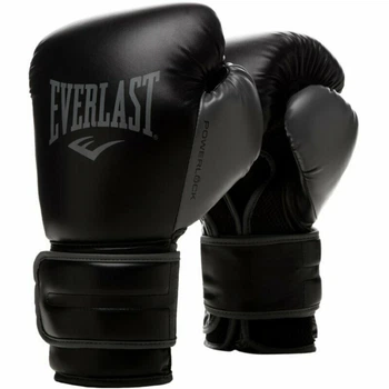 Боксерские перчатки Everlast POWERLOCK 2R TRAINING GLOVE черный, серый Уни 16 унций
