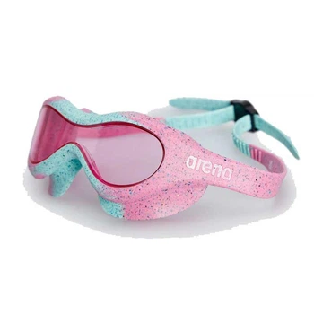 Очки-маска для детей 2-5 лет Arena SPIDER KIDS MASK розово-бирюзовый для бассейна для детей и подростков