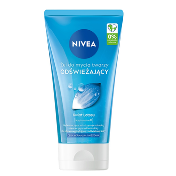 Освіжаючий очищувальний гель для обличчя Nivea для нормальної та комбінованої шкіри 150 мл (5900017089249)