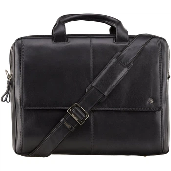 Сумка мужская кожаная для ноутбука Visconti ANDERSON ML24_blk черная