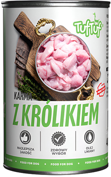 Mokra karma dla psów TufTuf z królikiem 12x400 g (5903802473544)