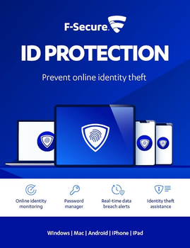 Antywirus F-Secure ID Protection 5 urządzeń 1 rok (FCKRBR1N005E2)