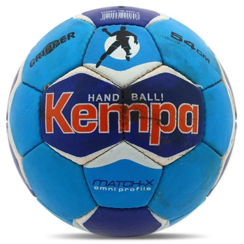 Мяч для гандбола KEMPA (PU, р-р 2, сшит вручную, желто-зеленый) (HB-5407-2)