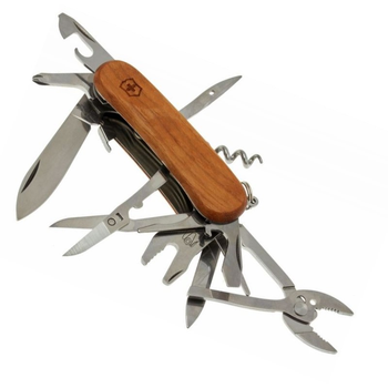 Ніж складаний, мультитул Victorinox Evowood S557 (85мм, 19 функцій), дерево 2.5221.S63