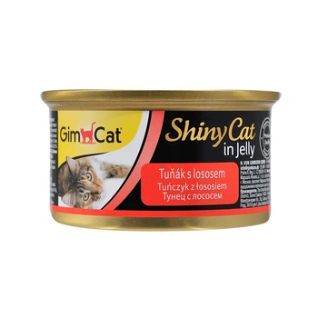 Вологий корм для котів GimCat Shiny Cat 70 г - тунець та лосось