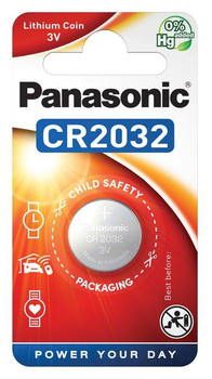 Літієва Батарейка Panasonic Litium Power, CR2032, 3V, блістер