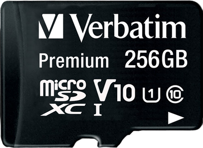Karta pamięci Verbatim Micro SDXC 256GB Class 10 + SD Adapter (0023942440871)