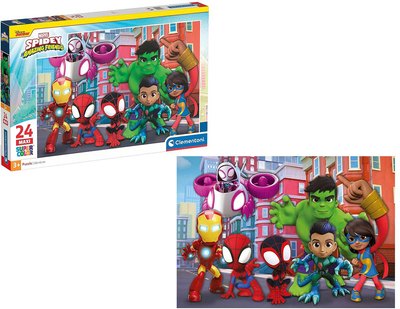 Puzzle Clementoni Maxi Spidey and his amazing friends 24 elementy (8005125242498)