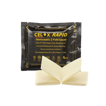 Гемостатичний бинт Celox Z-Fold Rapid Hemostatic Gauze 7.6см х 1.5м (100036)