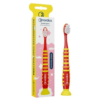 Преміальна дитяча зубна щітка Nordics Rocket Red Soft