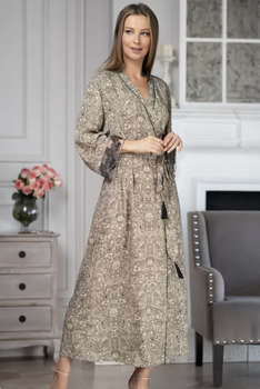 Элегантный длинный халат Mia-Amore 1269 L/XL Оливковый