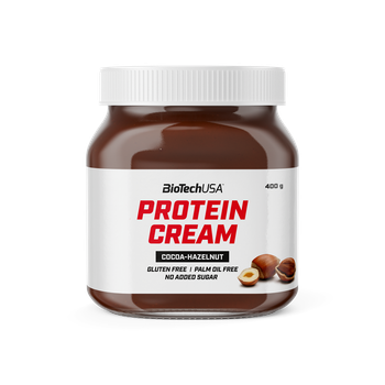 Натуральная арахисовая паста BioTech Protein Cream (400 г) биотеч cocoa-hazelnut