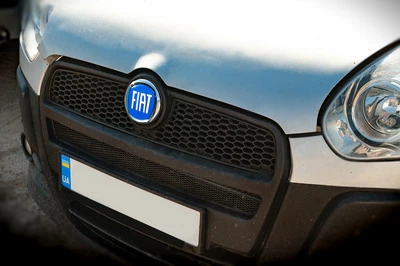 Эмблема (синяя, самоклейка) 75 мм для Fiat