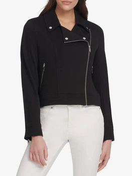 Куртка демисезонная короткая женская DKNY 107767903 XL Черная (1159803688)