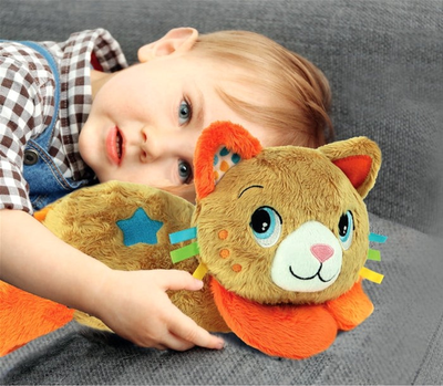 М'яка іграшка Clementoni Sweet Chamomile Kitten Cuddles Бежево-оранжева 30 см (8005125178766)