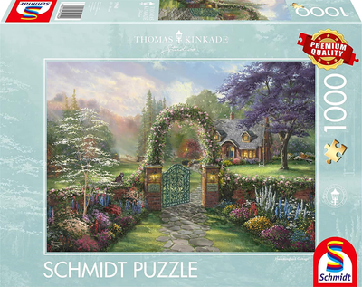Puzzle Schmidt Spiele Thomas Kinkade Hummingbird Cottage 69.3 x 49.3 cm 1000 elementów (4001504599409)