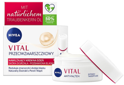 Krem do twarzy na dzień Nivea Vital nawilżający przeciwzmarszczkowy 50 ml (4005900715944)