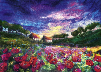 Puzzle Heye Poppies at Sunset 70 x 50 cm 1000 elementów (4001689299170)