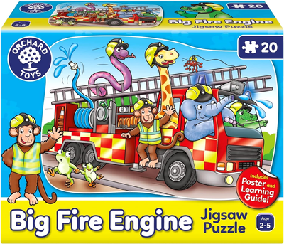 Puzzle Orchard Toys Big Fire Engine 30 kh 23 sm 20 elementów (5011863002860)