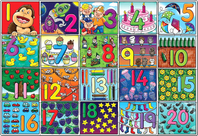 Puzzle Orchard Toys Big Number 61 kh 42 sm 20 elementów (5011863301734)