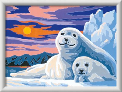 Картина за номерами Ravensburger CreArt Seals On Ice 24 x 18 см (4005556202638)