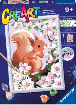 Картина за номерами Ravensburger CreArt Classic Spring Squirrel 18 x 24 см (4005556201808)