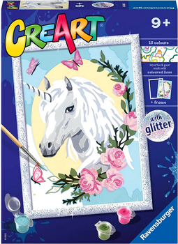 Картина за номерами Ravensburger CreArt Classic Unicorn 18 x 24 см (4005556202683)