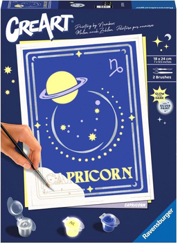 Malowanie po numerach Ravensburger CreArt Zodiac Sign Capricorn 18 x 24 cm (4005556237395)