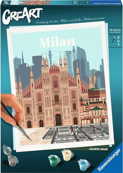 Malowanie po numerach Ravensburger CreArt Milan 24 x 30 cm (4005556236886)