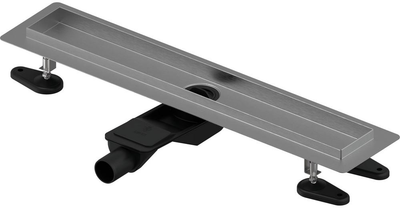 Трап лінійний UPONOR 1136409 Ø40 30/800 мм Aqua Ambient низький сріблястий