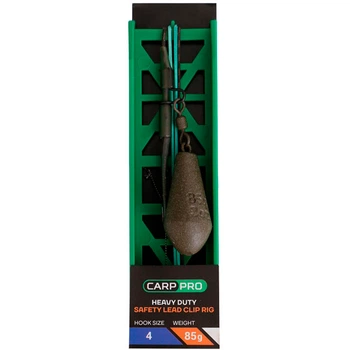 Готове оснащення на лідкорі Carp Pro HD Safety Lead Clip №4 85 г CP18117-85