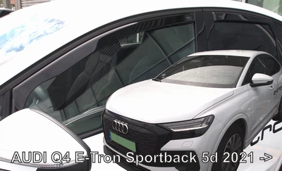 Дефлектори вікон (вітровики) HEKO для Audi Q4 E-Tron 2021+ 5D вставні 4 шт Sportback