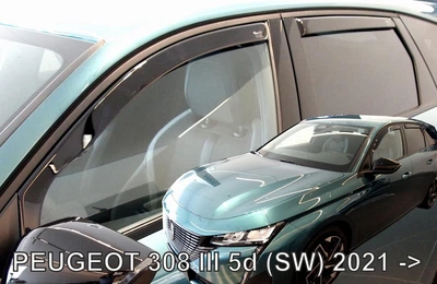 Дефлекторы окон (ветровики) HEKO для Peugeot 308 III 2021+ SW=комби 5D вставные 4 шт