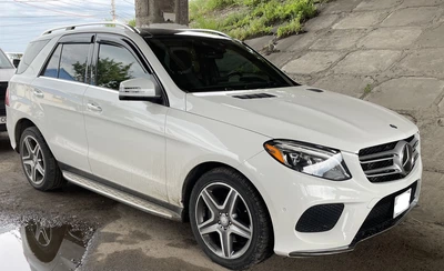 Дефлекторы окон (ветровики) HIC для Mercedes GLE-class Coupe C-292 2015 + с Хром полоской