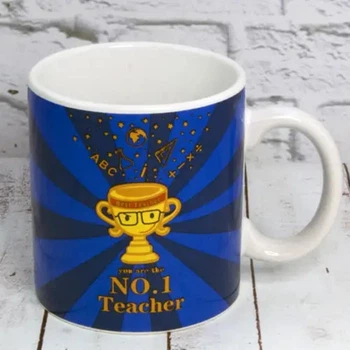 Подарочная чашка учителю "Teacher №1", керамика, 600мл