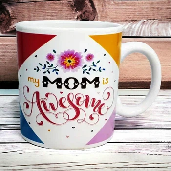 Чашка керамічна для мами "Awesome Mom", 600мл