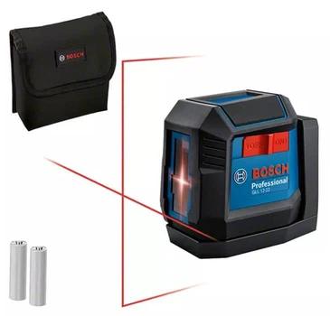 Лазерний нівелір Bosch Professional GLL 12-22 з батарейками і чохлом (0601065220)