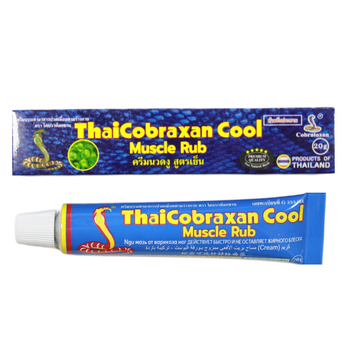 Тайская охлаждающая мазь с ментолом и ядом кобры 20 мл ThaiCobraxan (8857124339163)