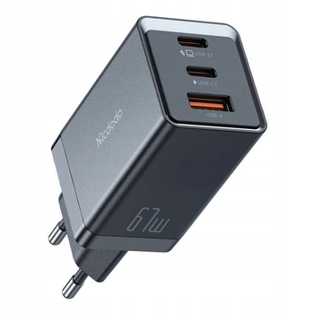 СЗУ McDodo 67W 2C+1A GAN 5 Mini Pro Fast Charger (EU) CH-1541 Black