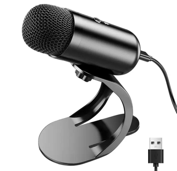 Конденсаторный USB Микрофон для ПК и ноутбука Tiger K6 Black